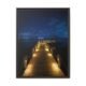 Twilight Pier over the Caribbean Espresso Frame