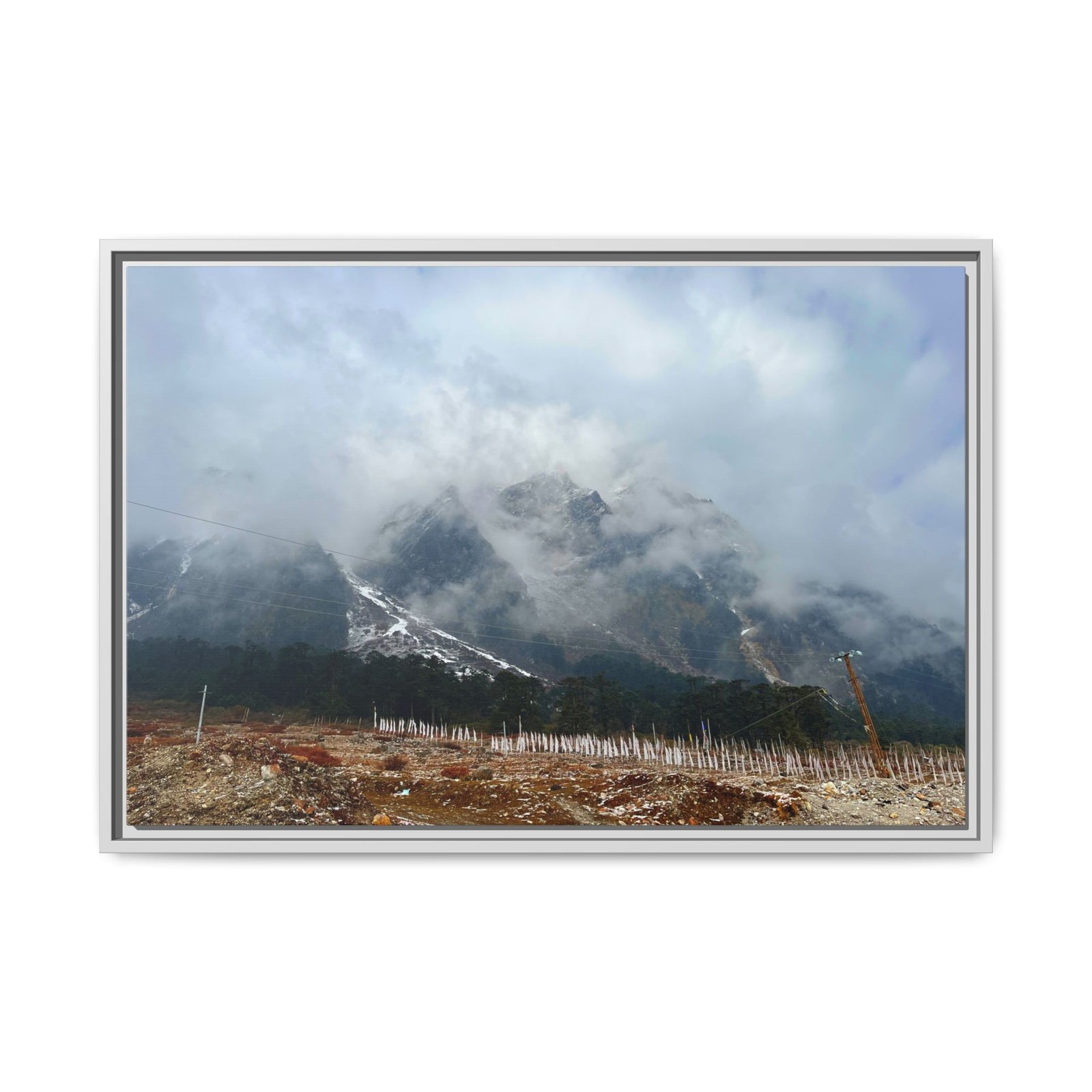 Yumthang Valley, Sikkim White Frame